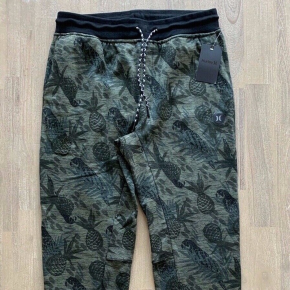 HURLEY PHANTOM PARADISE FLEECE JOGGERS RARE PRINT - Picture 8 of 8